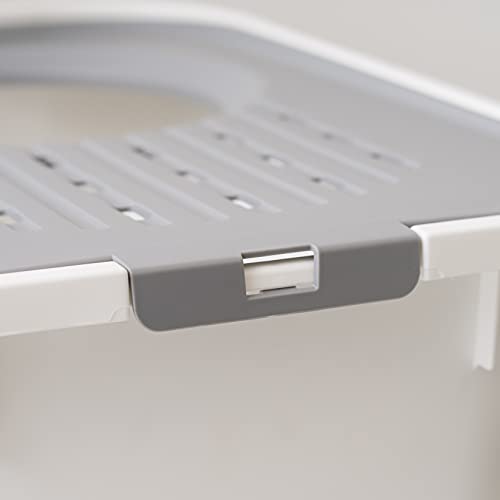 Large Top Entry Cat Litter Box (Top Entry / White)