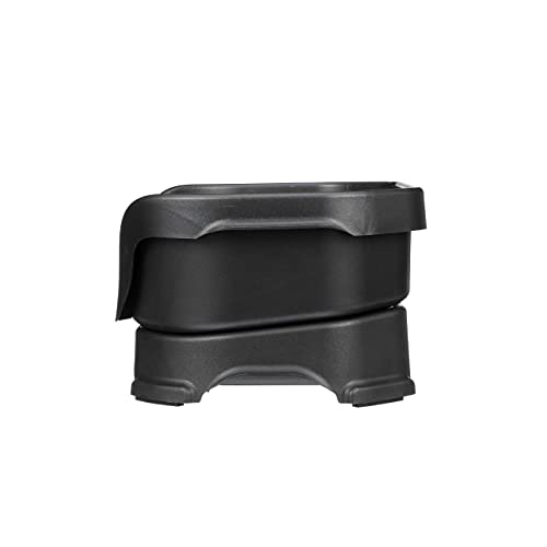 Neater Feeder Deluxe Mess Proof Dog Bowls Elevated for Small Dogs Under 19 lbs (Small with Standard Bowl / Midnight Black)