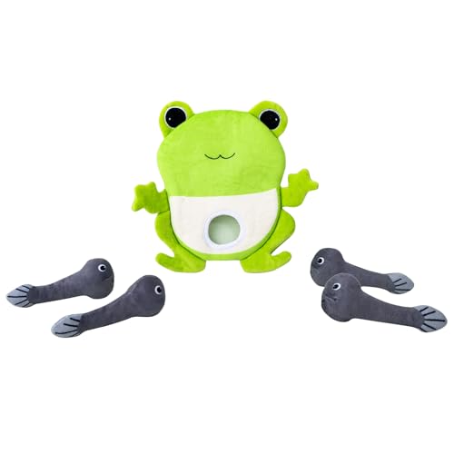 Squeaky Hide and Seek Dog Toys for Small and Medium Dogs (Frog)