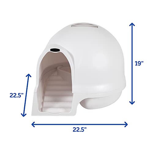 Booda Clean Step Cat Litter Box Dome (Cleanstep Litter Box / Pearl White)