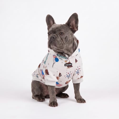 Dog Hoodie Buttery (USA Grey / Large)