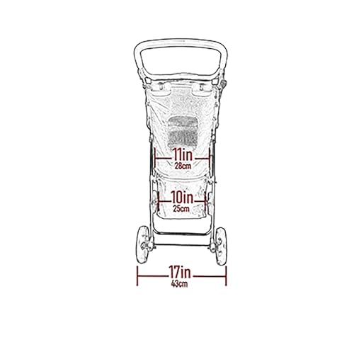 No Zip Happy Trails Lite Pet Stroller (Tulip)