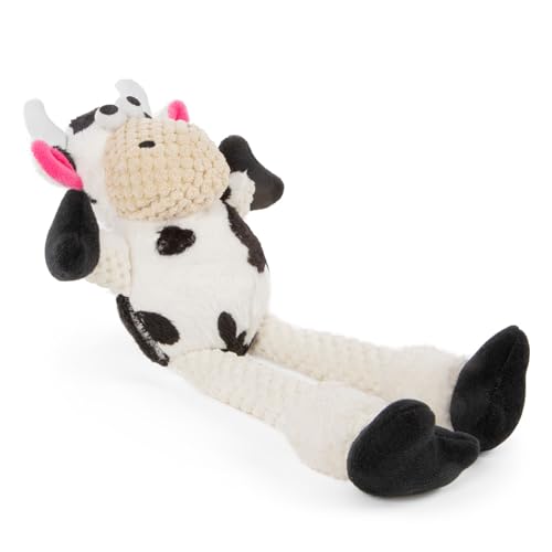 Checkers Just for Me Skinny Cow Squeaky Plush Dog Toy (Checkers - Skinny Cow (White) / Mini)