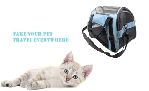 Cat Carrier Soft (Medium-Blue)