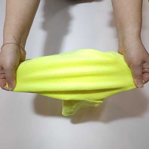 D Doggy Star Italian Greyhound Clothes Stretchy Towel Sports Onesie Outfit Whippet for Dog Coat (2XL / Towel Neon Yellow)