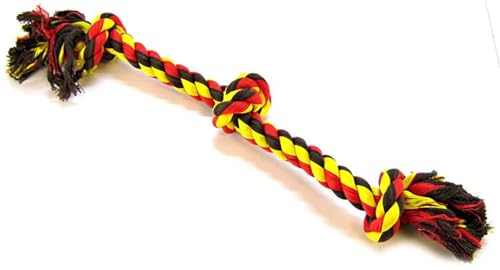 Mammoth Flossy Chews Color Rope Tug (Large 25" / 3 Knot)