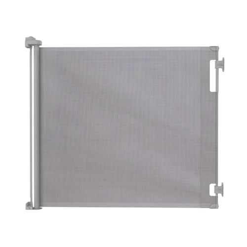 Retractable Baby Gate (Gray / 41" Tall x 71" Wide)