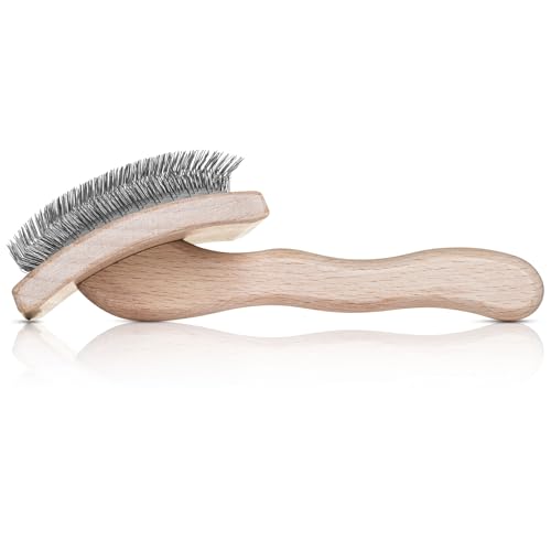 Mark VII Curved Back Slicker Brush for Dogs (Mark VII Large Curved Back)