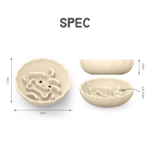 Slow Feeder Dog Bowls Made of Premium Food (Ivory / Doggy)