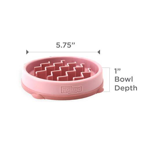 Fun Feeder Slo Bowl Dog Slow Feeder (Pink / Small)