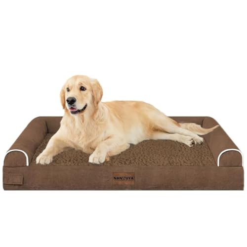 Orthopedic Dog Bed for Large Dogs (Coffee / 36.0"L x 27.0"W x 6.5"Th)