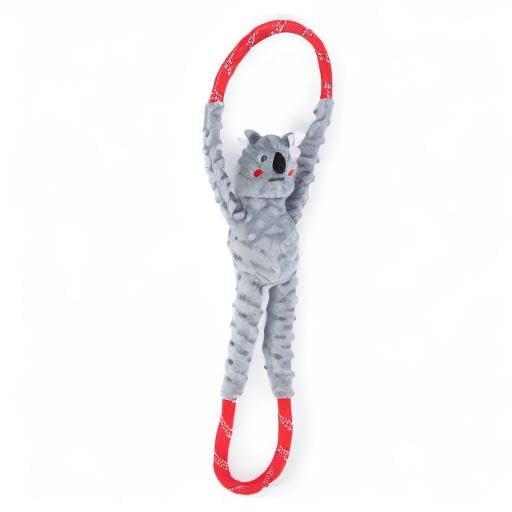 RopeTugz Durable Dog Pull Rope Toy (Koala / 28 x 6 x 3 in)