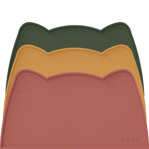 Cat Food Mat Silicone Pet Feeding Mat (18"L x 10"W / Erythrinus)