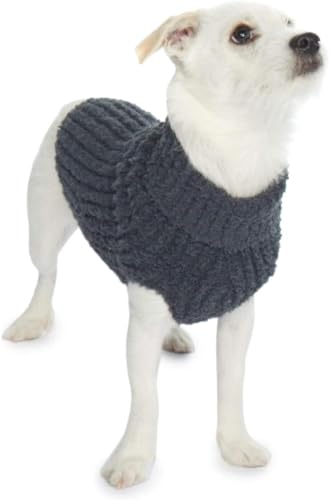 CozyChic® Ribbed Pet Sweater (Medium / Slate Blue)