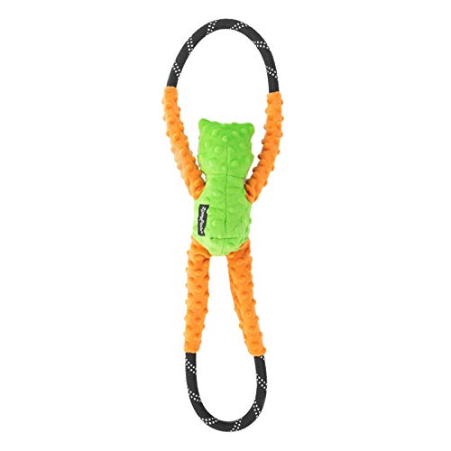 RopeTugz Durable Dog Pull Rope Toy (Tree Frog / 28 x 5 x 5 in)