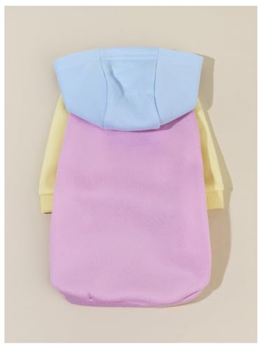 Basic Dog Hoodie Sweatshirt Puppy Sweater Warm Cat Costumes Pet Clothes for Chihuahua Puppy Kitten Small Medium Dogs Pink Small (Small / Pink)