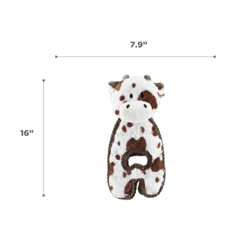 by Charming Pet Cuddle Tugs Cow Plush Squeaky Dog Toy (Tugs Cow / 1 Count)