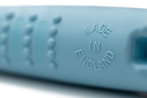 Alpha 210.5 Professional Dog Training Whistle with Lanyard. Enhanced Ergonomic Grip. BPA (Baby Blue/Black)