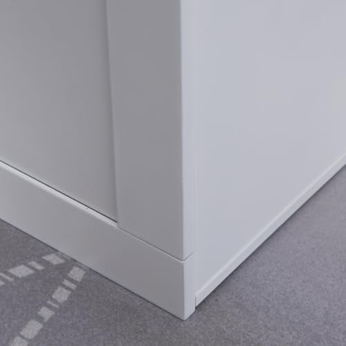 Raised Pet Feeding Storage Station for Large Dogs (White)