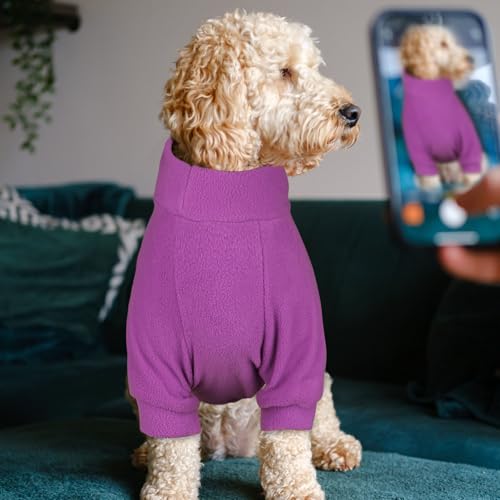3 Pack Dog Sweaters for Medium Dogs (Medium / Pink Hotpink Purple)