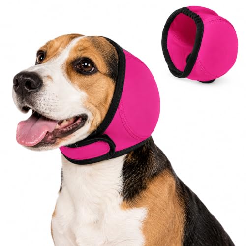 Dog Ear Muffs for Noise Protection (Magenta / Large)