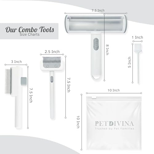 4 Piece Pet Hair Remover Tool