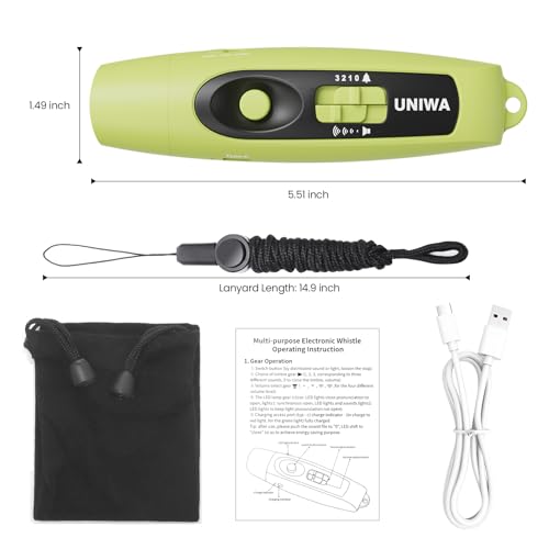 Electronic Whistle with USB Charging (green)