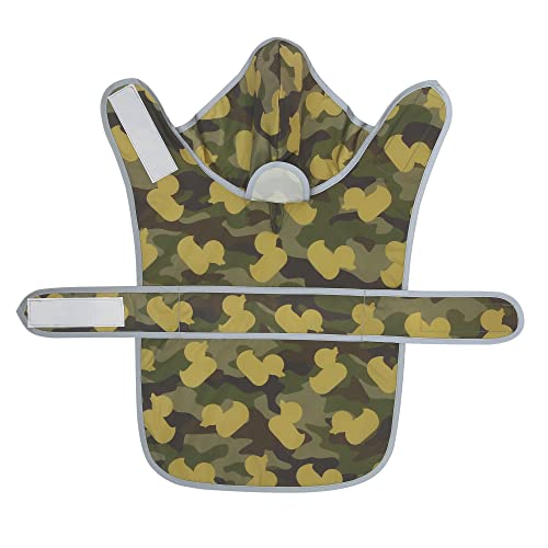 Dog Raincoat Waterproof Dog Rain Jacket with Hood (Camo Ducks / X-Large)
