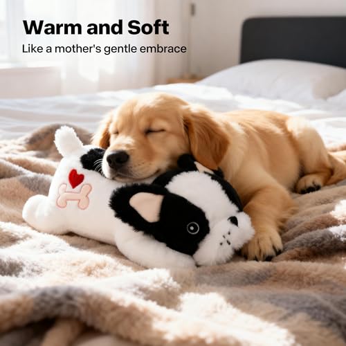 Heartbeat Dog Toy for Puppy Anxiety with Rechargeable Heartbeat
