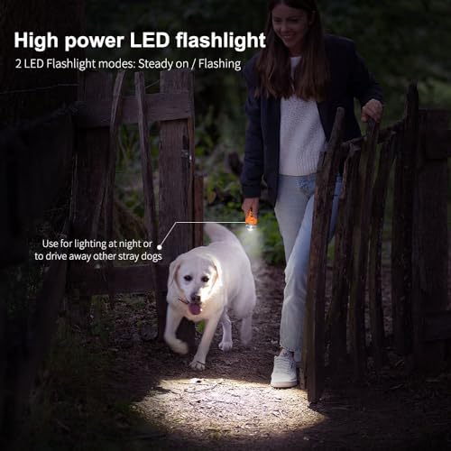 Dog Bark Deterrent Device 50FT Range Anti Barking Device for Dogs (Orange)