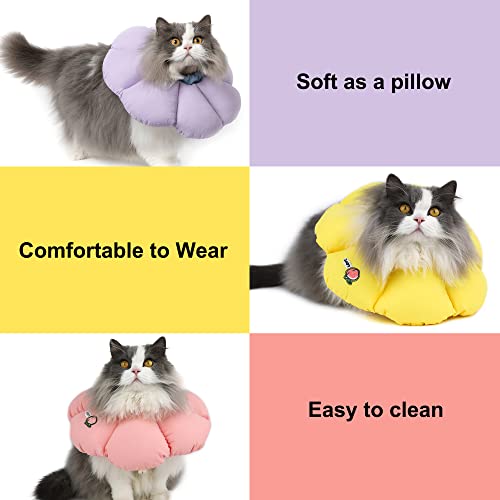 HiDREAM Cat Cone Collar (Small / Yellow flowers)