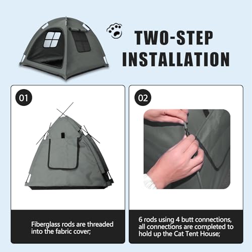 Anti Anxiety Open Pet Tent for Cats & Dogs (Contemporary)