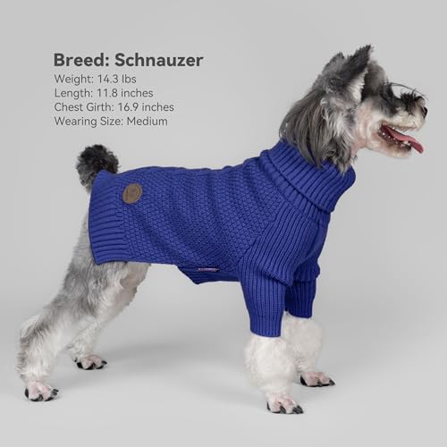 Dog Sweater Long Sleeve Warm Sweaters for Giant Breed Dogs Boy Girl (Blue / XXXX-Large)