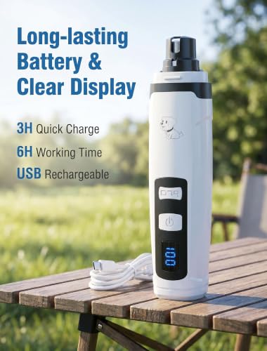 Quiet Dog Nail Grinder (White AA)