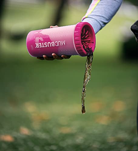MudBuster Portable Dog Paw Cleaner (Pink / Large)