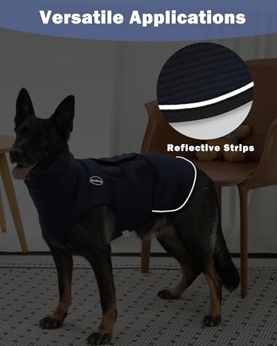 Dog Anxiety Vest with Hood (Large / Army Green)