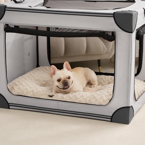 Washable Dog Beds Medium Sized Dog (Beige / 29" x 21"x 3")