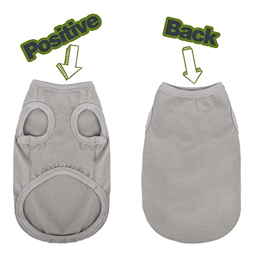 Elevate Your Dog's Fashion Quotient with Colorful and Breathable Sleeveless Cotton Shirts! Perfect Pet Apparel for Small to Medium Dogs Blue 3XL (3XL-(38~55lb) | Chest(~30") / Blue)