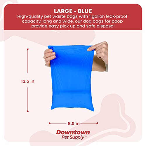Poop Bags for Dogs with Dispenser (180 Count (Pack of 1) / Blue)