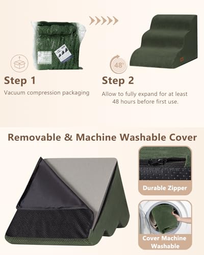 Dog Stairs for Small Dogs (Green)