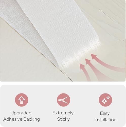 Self Adhesive Blackout Curtains (Light Pink / 46"W x 60"H)