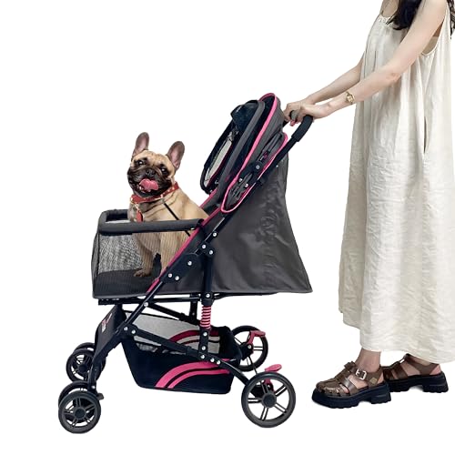 22” Buddy Buggies Foldable Pet Stroller (Pink / 22 inch)