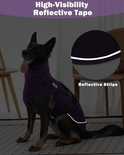 Dog Anxiety Vest with Hood (X-Small / Purple)
