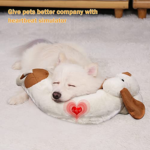 Heartbeat Dog Toy for Puppy (White+)