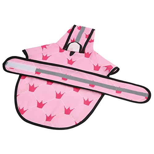 Dog Raincoat with Hood & Leash Hole S (X-Large / Princess)