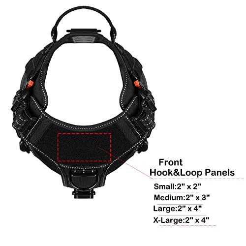 Tactical Dog Harness for Medium Dogs (Medium (Pack of 1) / Black)