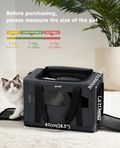 Cat Carrier Stable (Dark Gray / 18.5"L x 12.9"W x 11.8"H)