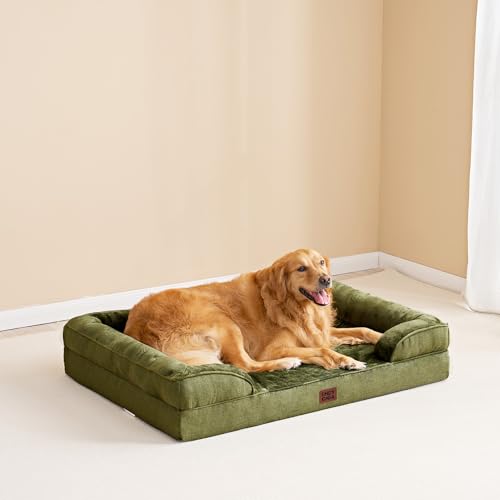 Orthopedic XXL Dog Bed (Olive Green / 48.0"l X 35.0"w X 8.0"th)