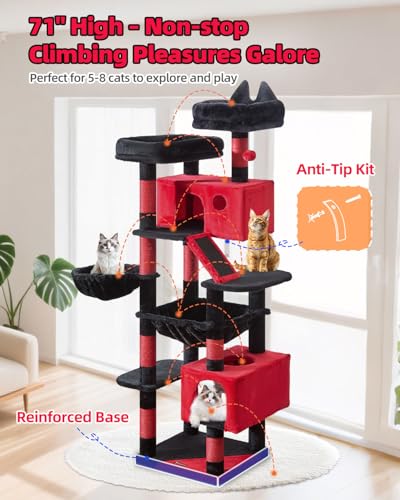 Gothic Cat Tree (Gothic / 71 Inches)