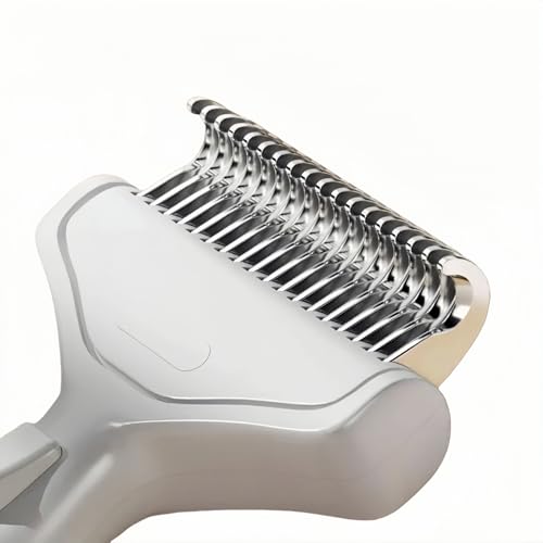 Undercoat Rake for Dogs & Cats (White)